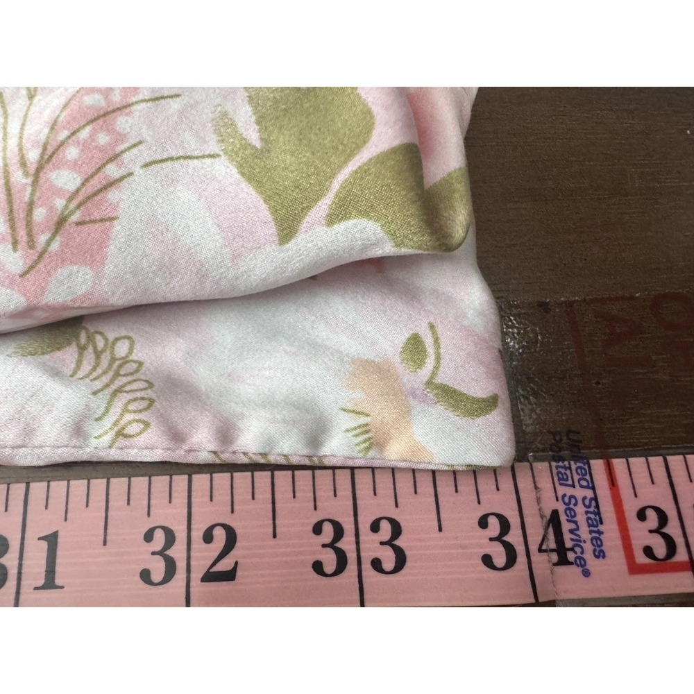 Silk Pillow Case King Size SLPBaby 6A Pink Floral 100% Pure Mulberry Silk Zip - Picture 8 of 9